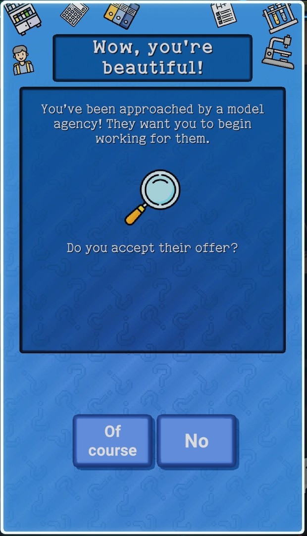 ReliveIt gameplay: a model agency offers you a job